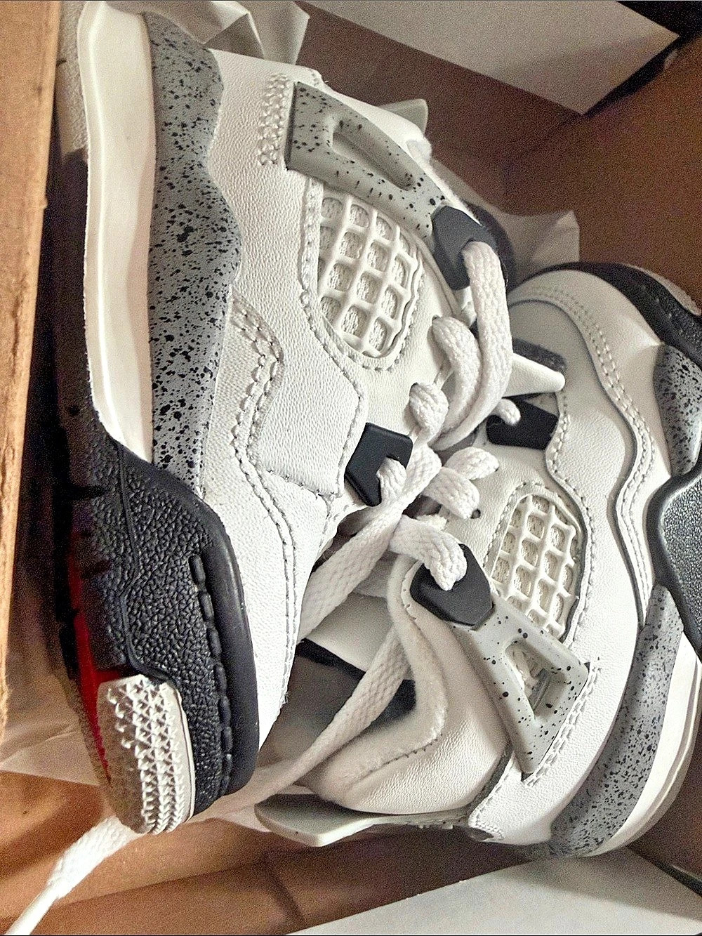 Jordan Air Jordan 4 Retro White Cement (2025) (TD) Air 4 Retro White Cement